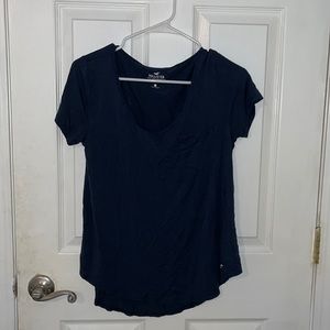 Hollister tee shirt, navy blue, size small